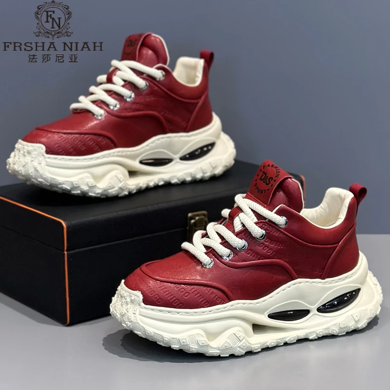 法莎尼秋季新款老爹鞋加绒保暖潮流增高阿甘鞋软底气垫运动休闲鞋
