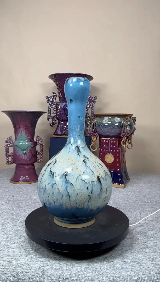 摆件陶神垕钧瓷收藏工艺品