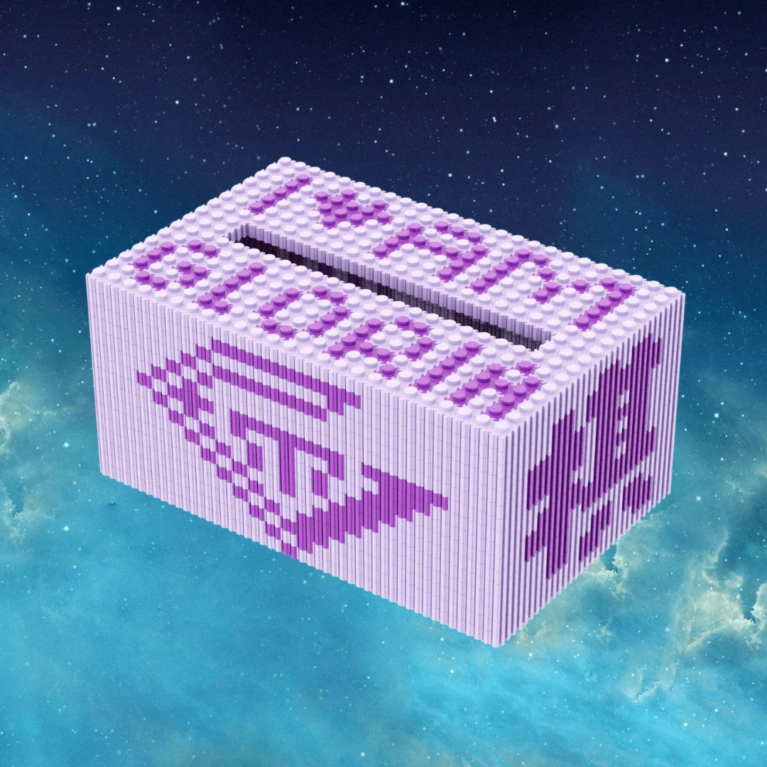 GEM邓紫棋周边话筒纸巾盒棋士联盟会员勋章爱心潮玩积木摆件礼物