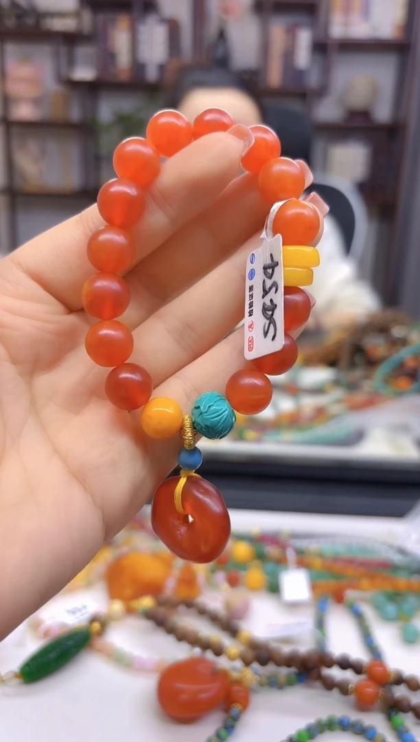 【闪购商品】蜜蜡手链未镶嵌DIY款S454
