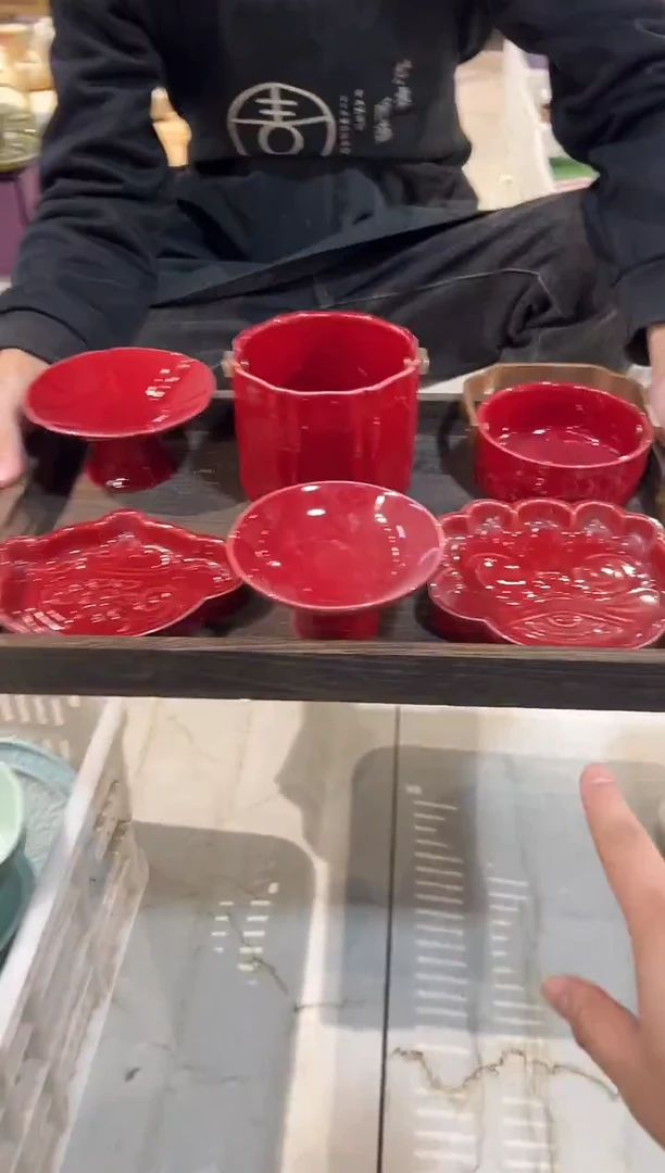 瓷片瓷微瑕商品 介意勿拍 【带托盘】