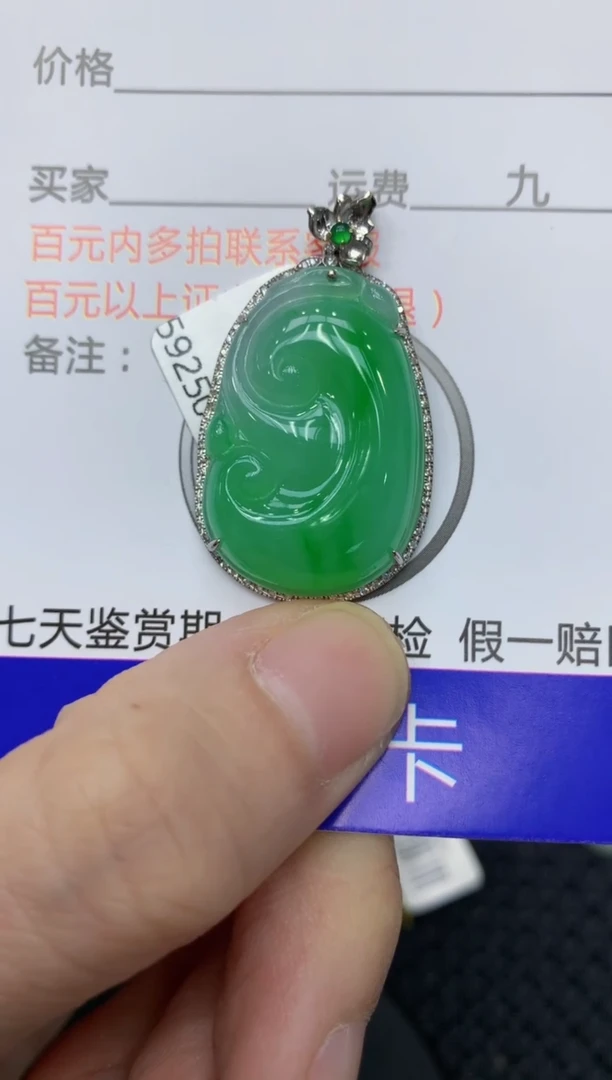 【闪购商品】翡翠颈饰18K金镶嵌11111111
