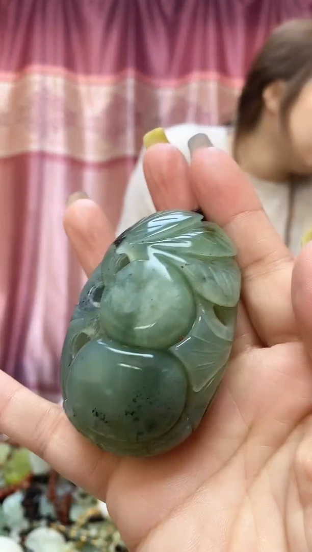 未镶嵌岫玉手把