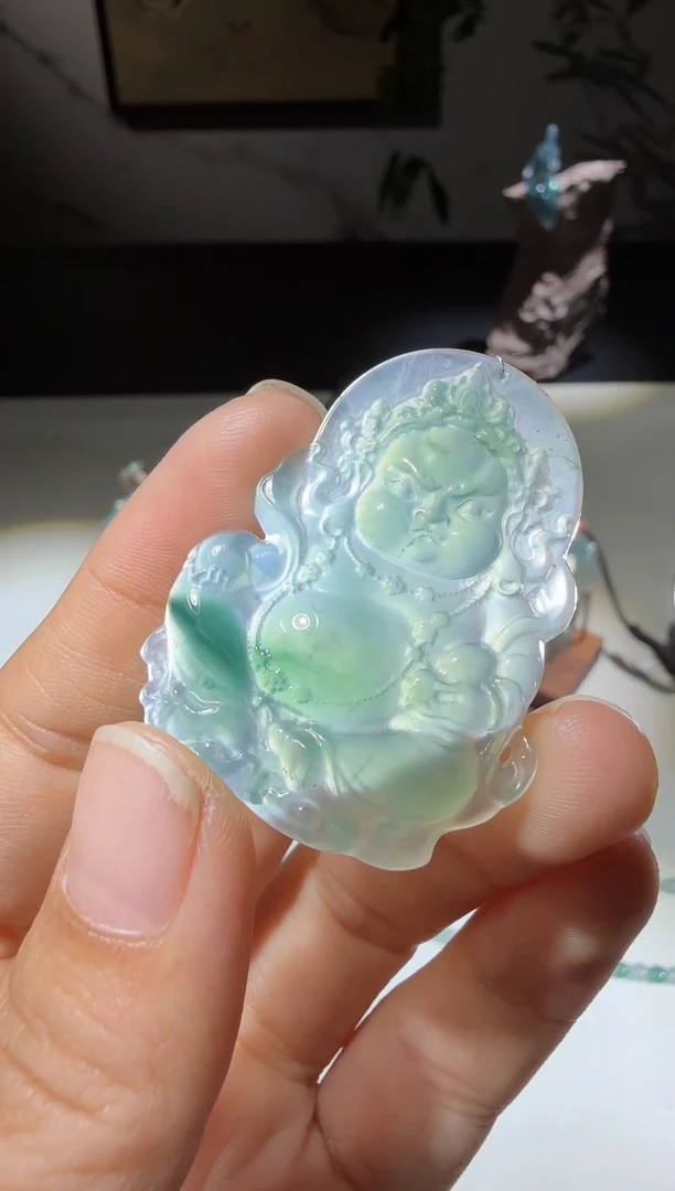 吊坠(不含链)未镶嵌翡翠宝宝黄财