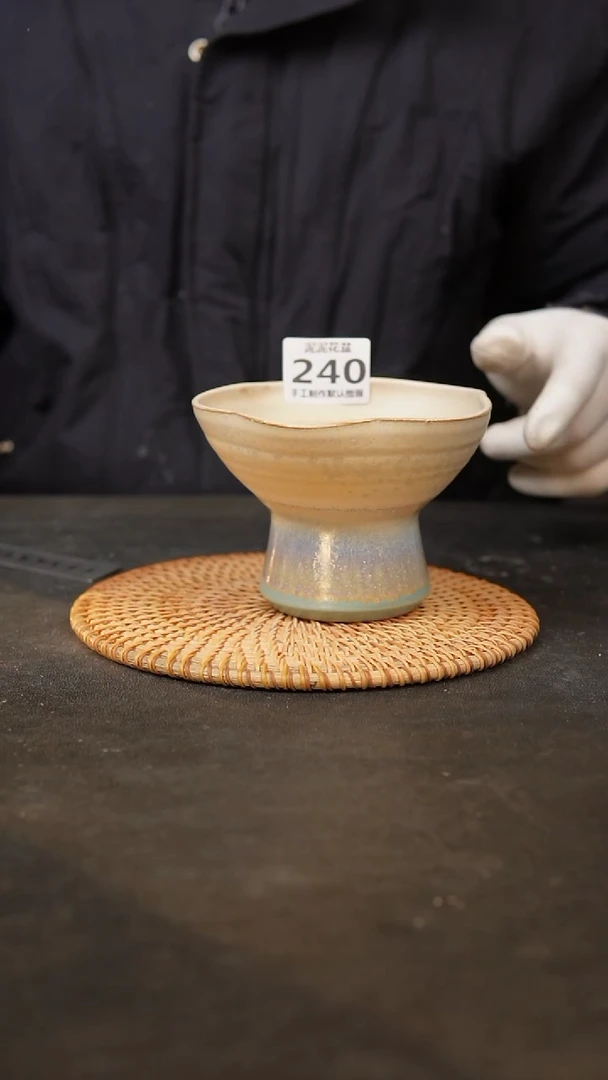 【闪购商品】瓷片240泥泥手工花盆