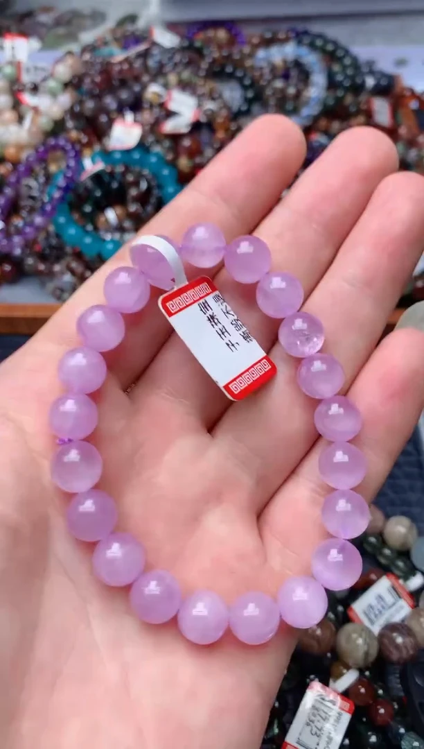 未镶嵌锂辉石手链80天然
