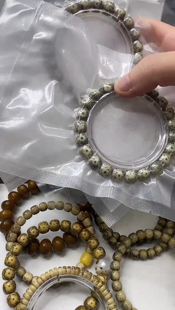 星月菩提手串121 原生态石玉料10*9mm