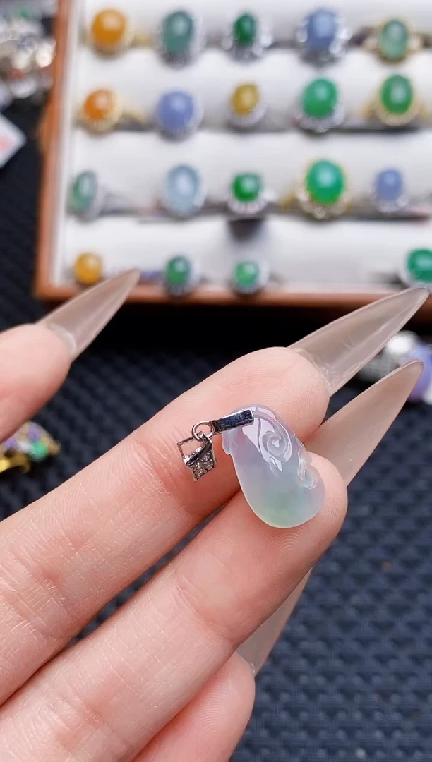 银S925镶嵌戒指翡翠3020