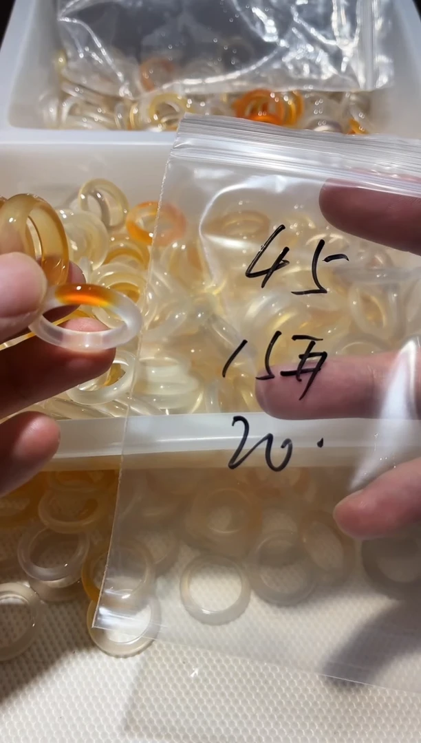 玛瑙/玉髓戒圈未镶嵌45