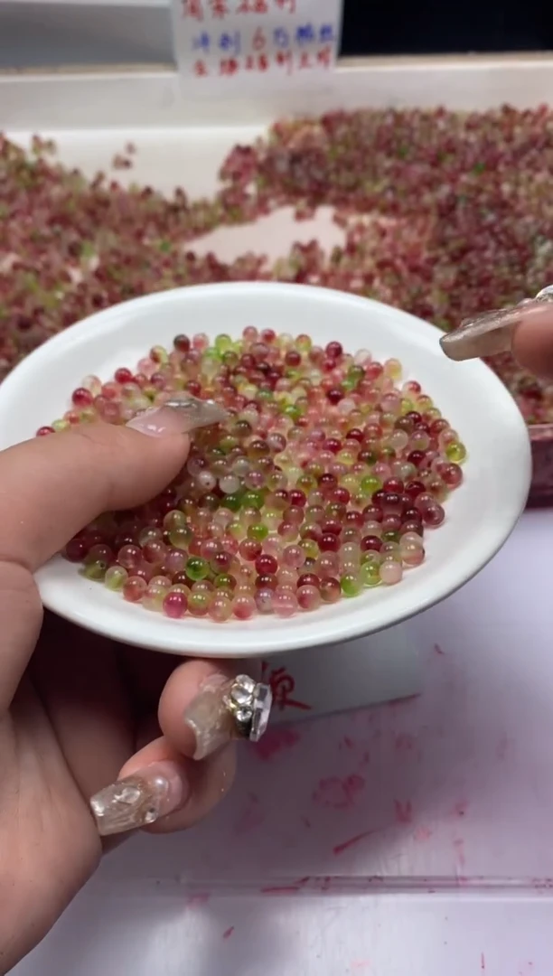 【闪购商品】玛瑙/玉髓颈饰未镶嵌w2275盐源梅花玉4mm*100颗