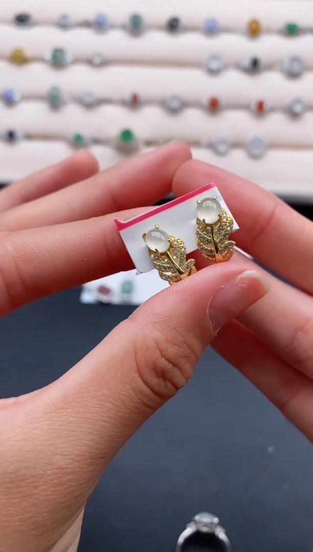 银S925镶嵌戒指翡翠2222222+10