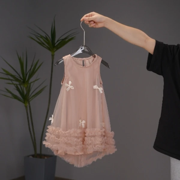 AYJ250229 女童2025夏季洋气蕾丝新款女童连衣裙