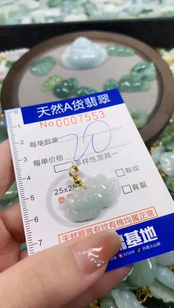 颈饰未镶嵌翡翠天然A货翡翠