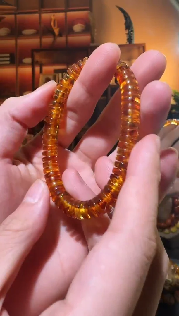琥珀颈饰未镶嵌5651天然蜜蜡珠宝奇石