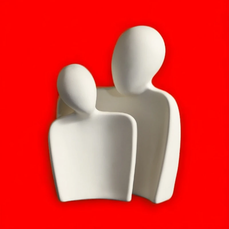 （全榀类爆款视.频）陶瓷情侣摆件 客厅创意人物雕塑电视酒柜玄关