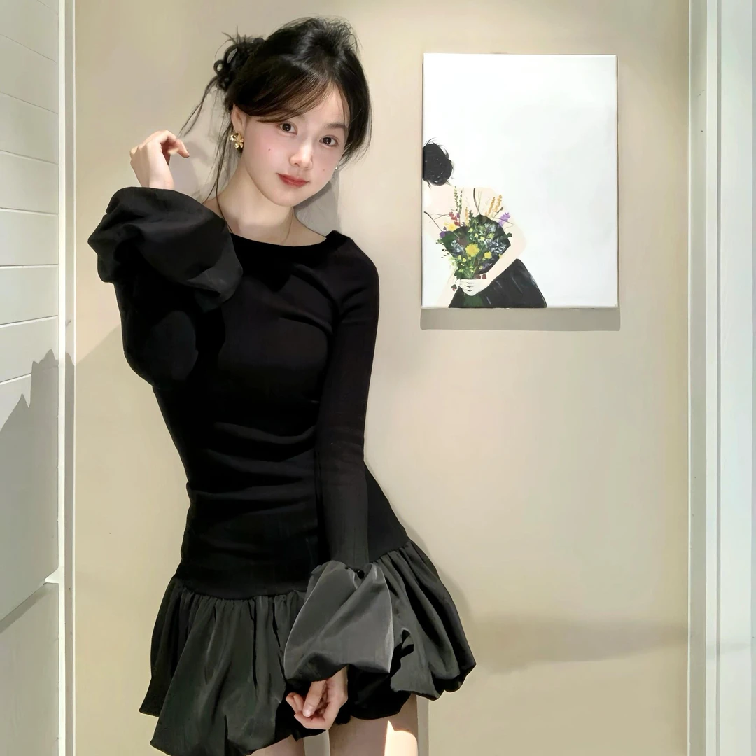 春装女款爆款女装新款法式百搭高级感显瘦连衣裙富家千金气质衣服