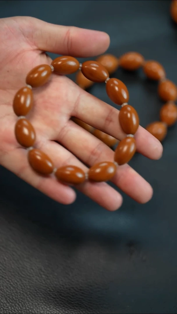 手串/手链橄榄核小尺寸精抛油鹅蛋 单圈