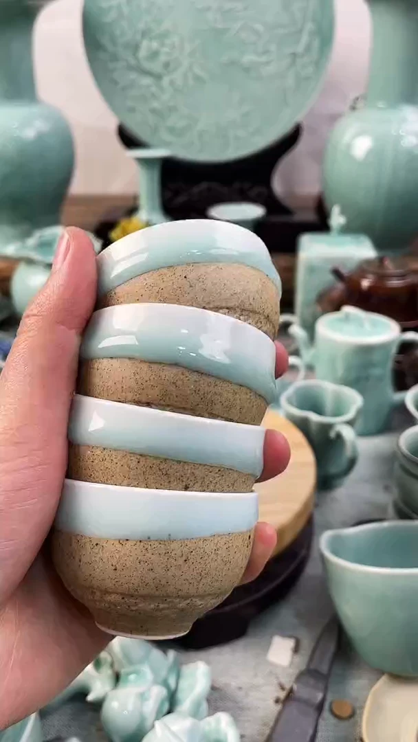 【闪购商品】4个 特价福利 微瑕 慧仙青瓷