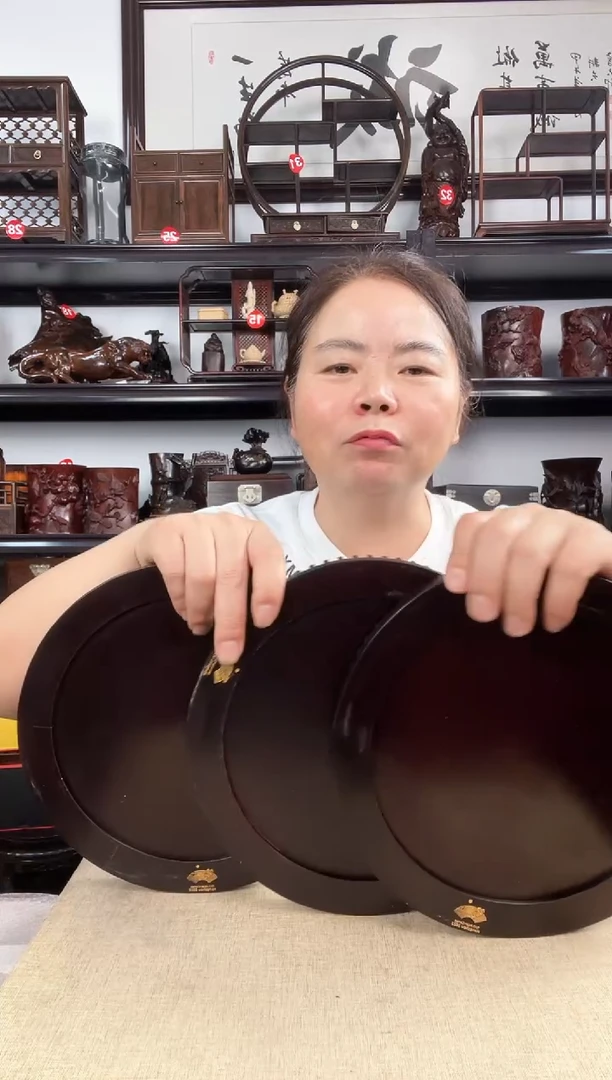 木3个圆老李红木工艺品