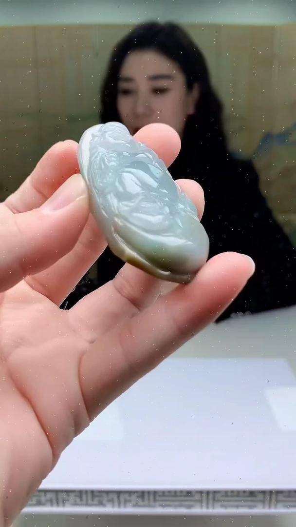 【闪购商品】定制翡翠未镶嵌4829bb-毛货挂件31