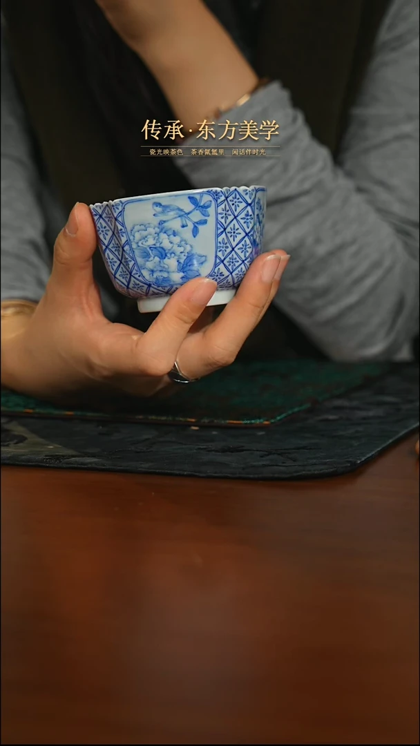 瓷片鸟语花香四方主人
