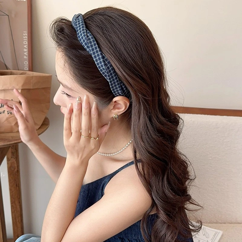 复古风格纹麻花发箍2025新款高级感发捆洗脸压发头箍少女发卡头饰