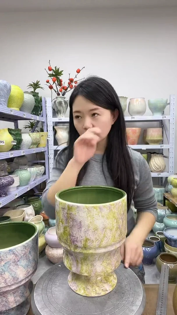 12.5陶瓷花盆直播链接高.   24   口    18