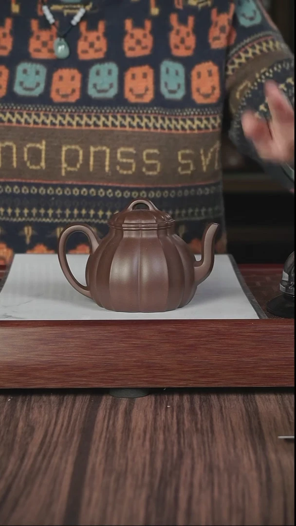 【闪购商品】紫砂茶壶筋纹 底槽清  水仙