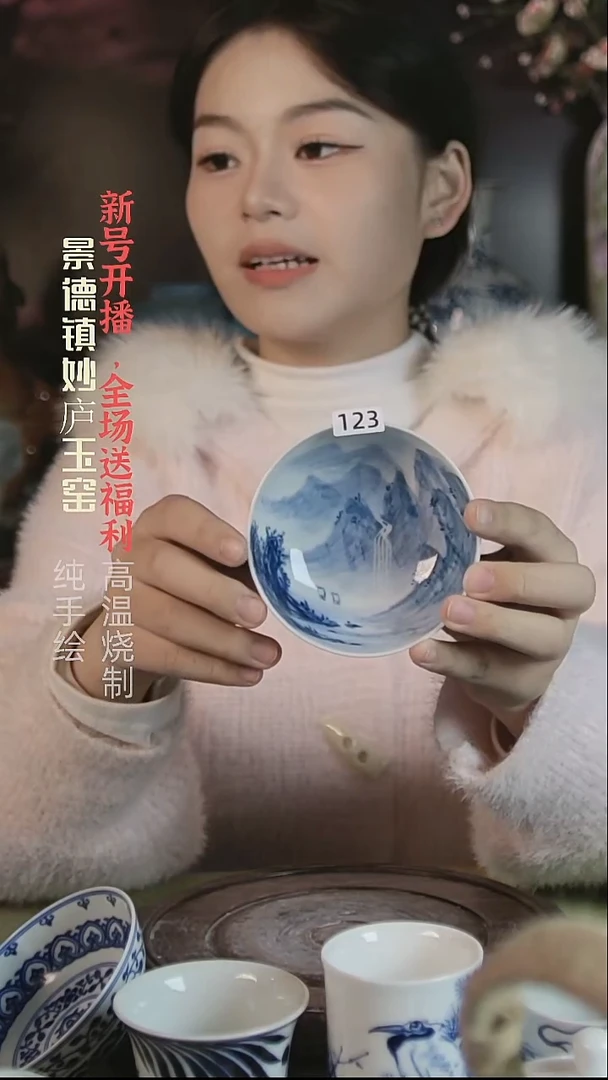 盘大**形妙庐玉窑山水普洱123