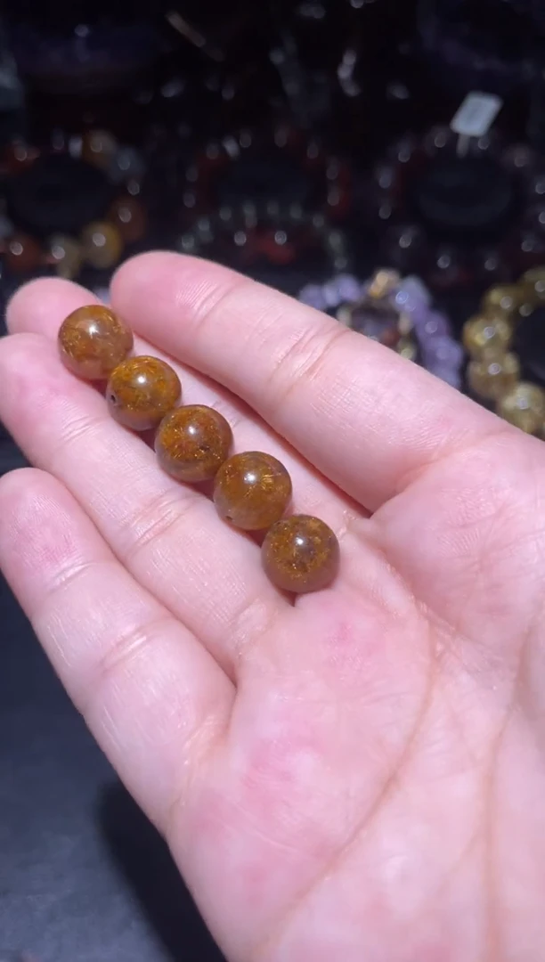 单珠未镶嵌水晶钛晶花11mm 多样性发其一