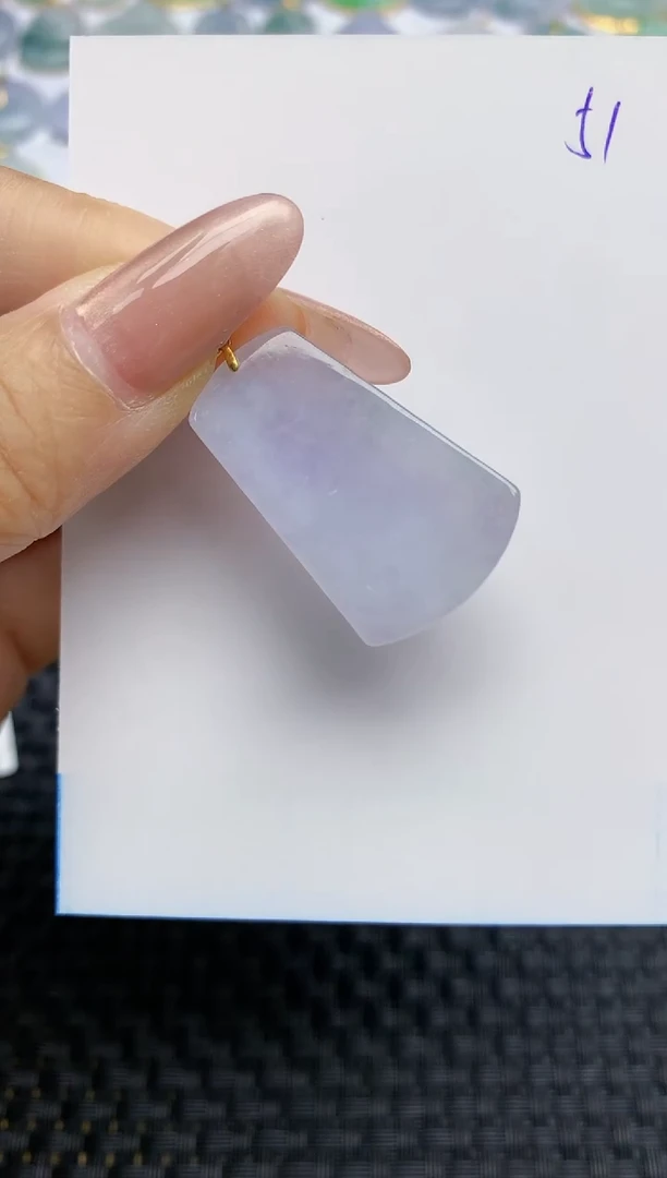 【闪购商品】翡翠颈饰18K金镶嵌天然A货翡翠 47