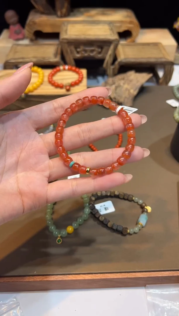 未镶嵌手链南红玛瑙手饰@@H3920