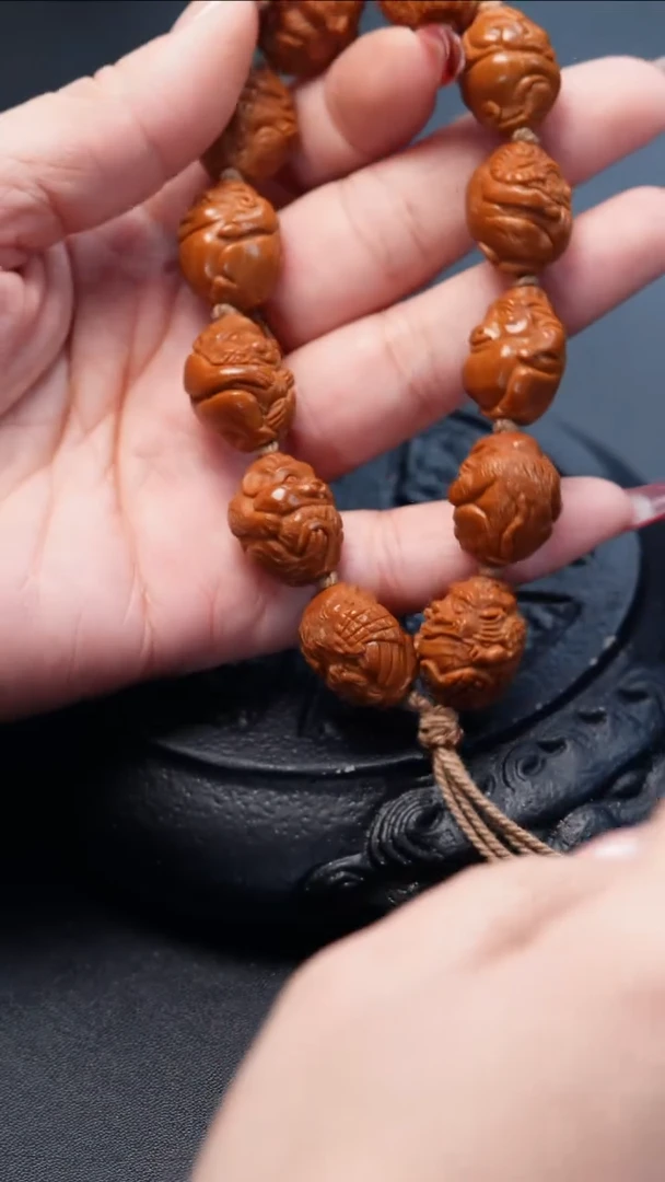 【闪购商品】橄榄核手串/手链龙纹桃核核