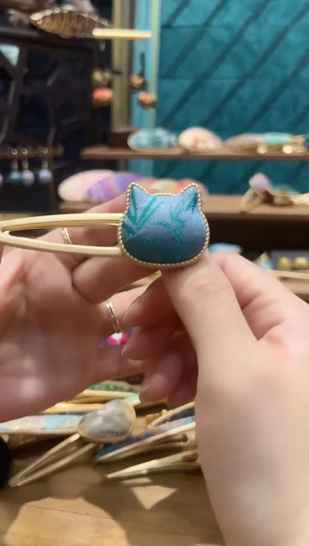 【闪购商品】【孤品车2.17】猫咪春和景明发夹