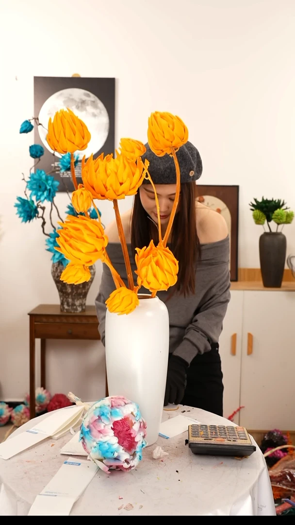 快**奶洋蓟永生花   A35