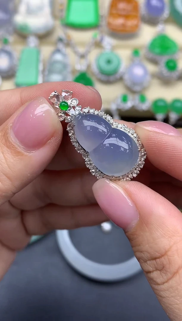 【闪购商品】翡翠颈饰18K金镶嵌561-中国好珍宝