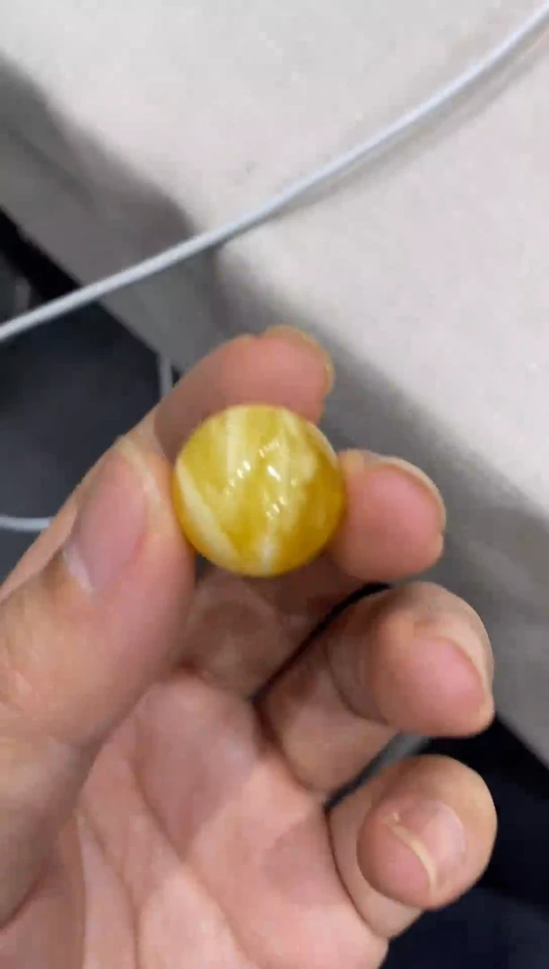 【闪购商品】蜜蜡珠宝奇石未镶嵌虎皮纹腰花单珠18m