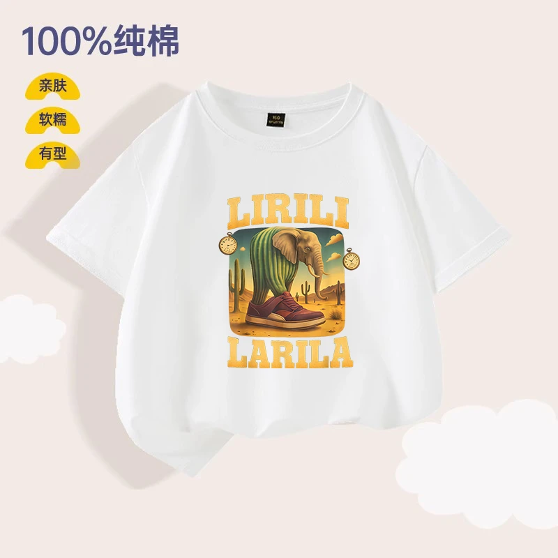 亲子装纯棉短袖男卡通亲子T恤通用t恤宽松帅气夏季宝宝短袖上衣
