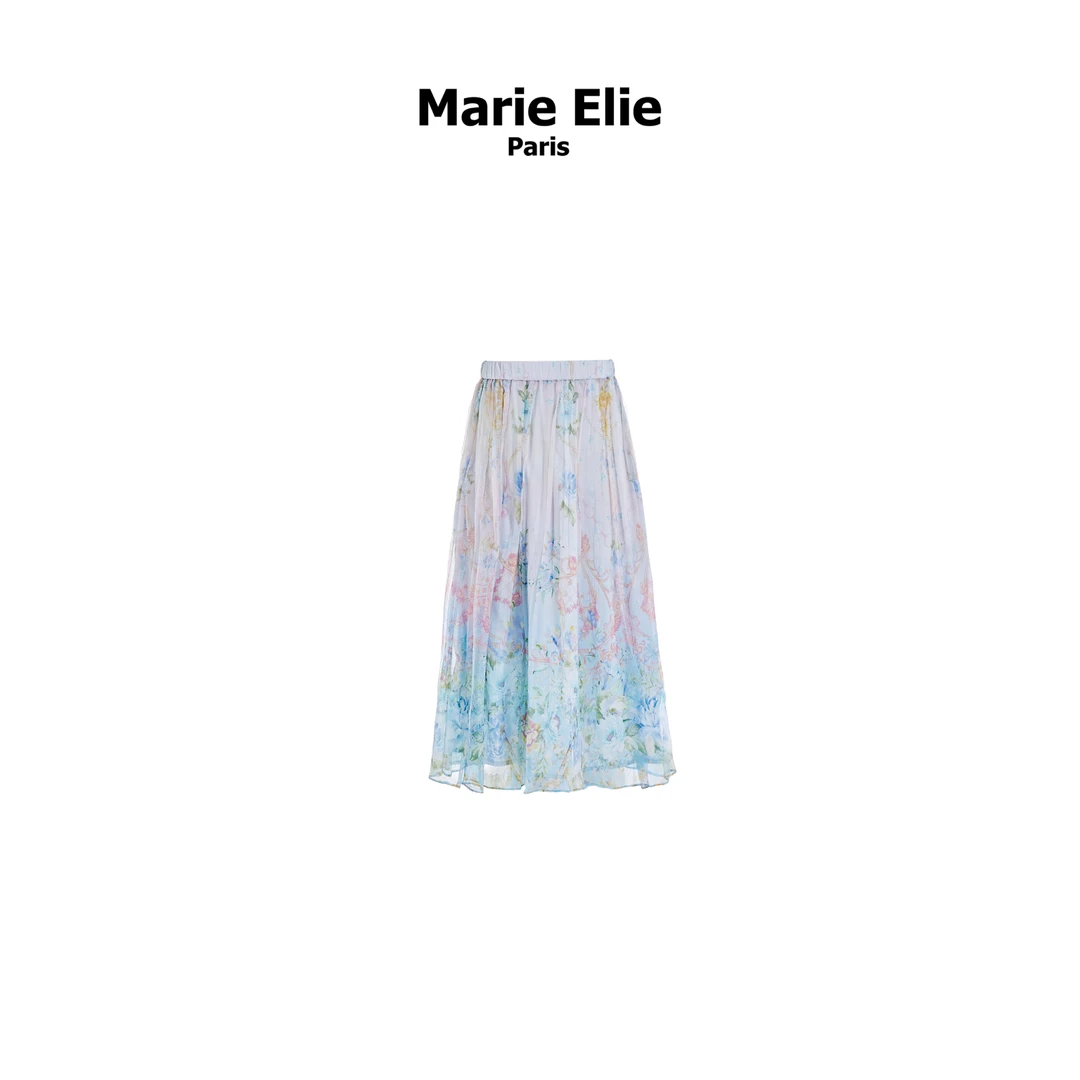 【陈大可专属】Marie Elie【瑰丽梵画】新款真丝印花半裙EAD12P13106