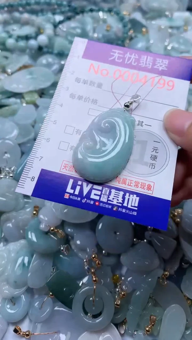 翡翠未镶嵌吊坠(不含链)4199