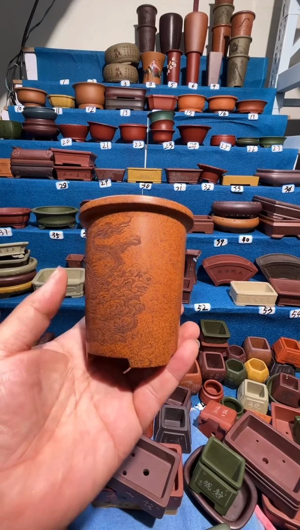 【闪购商品】紫砂紫砂花盆7*9.5