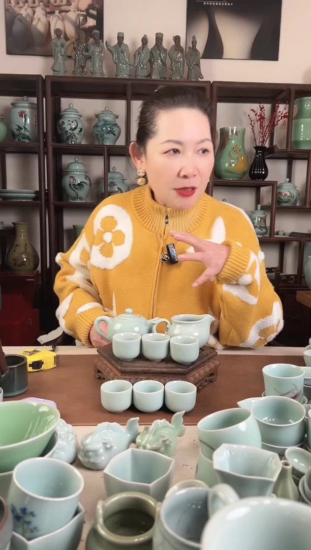 粉青 清心8头茶具