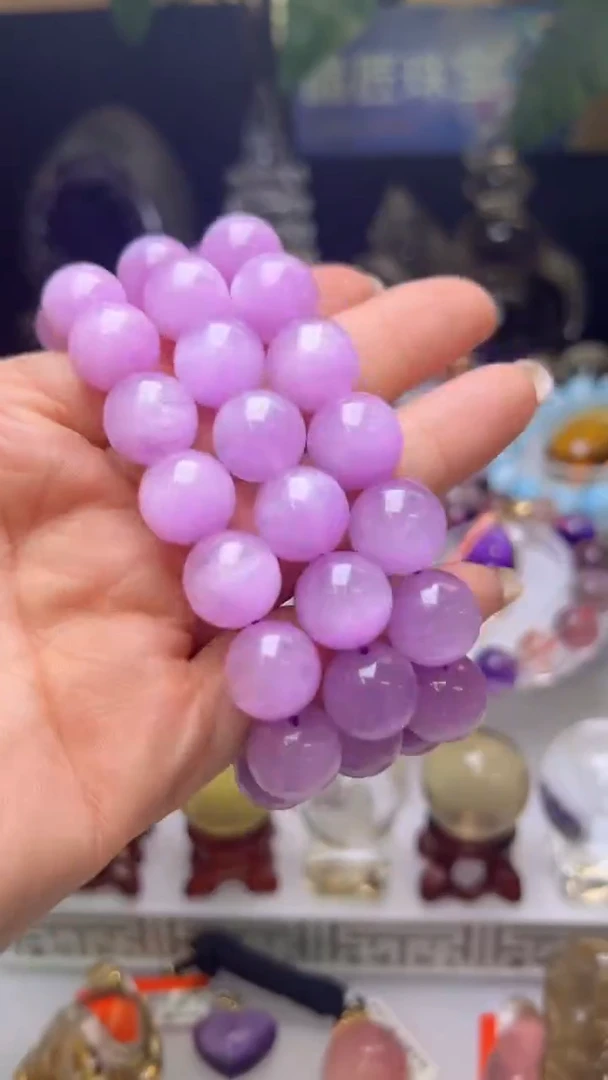 手串辉石未镶嵌紫锂辉手串多样性发一 M53044XA