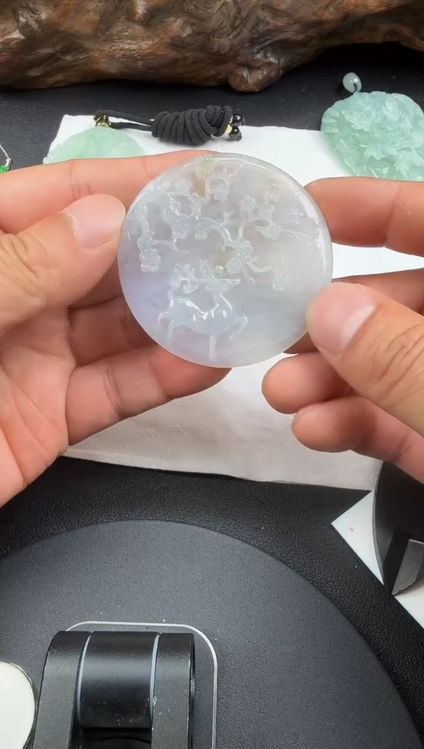 吊坠(不含链)未镶嵌翡翠翡翠饰品-262