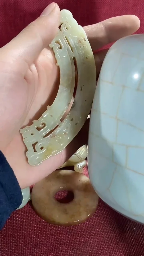 瓷片手工，手绘，瓷器