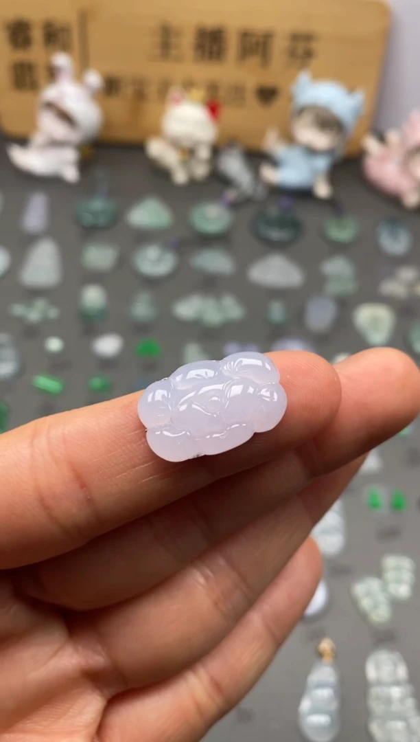 【闪购商品】翡翠颈饰未镶嵌花开富贵/芬