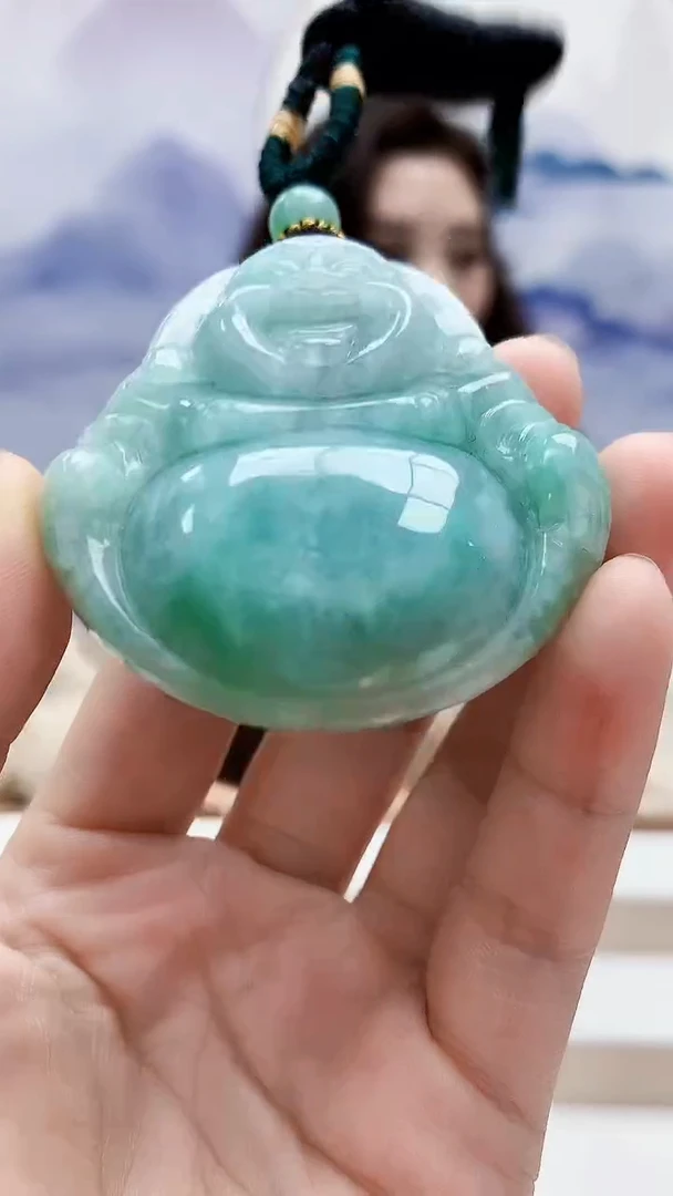 未镶嵌定制翡翠4829lr-毛货挂件54