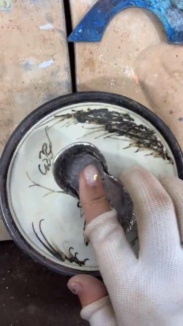 瓷片手工，手绘，陶瓷1