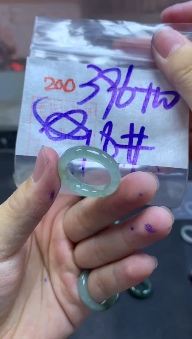 未镶嵌定制翡翠戒圈18#406毛货需精细抛光