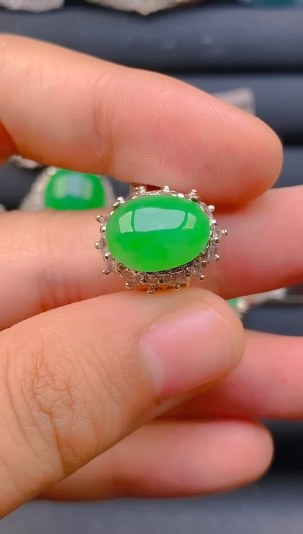 【闪购商品】翡翠戒指未镶嵌天然A货翡翠1